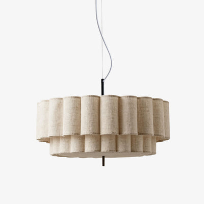 Rowan Fluted Fabric Pendelleuchte