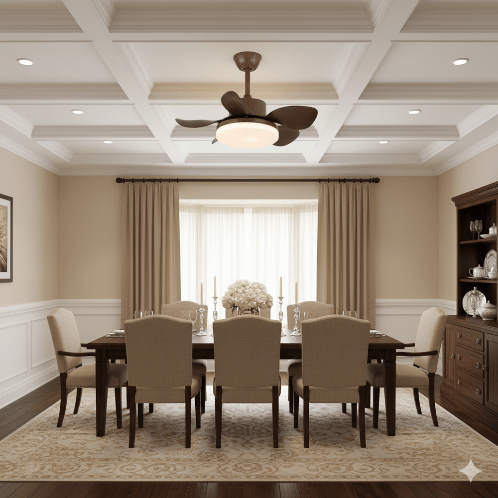 Terra Walnut Ceiling Fan Light - Vakkerlight