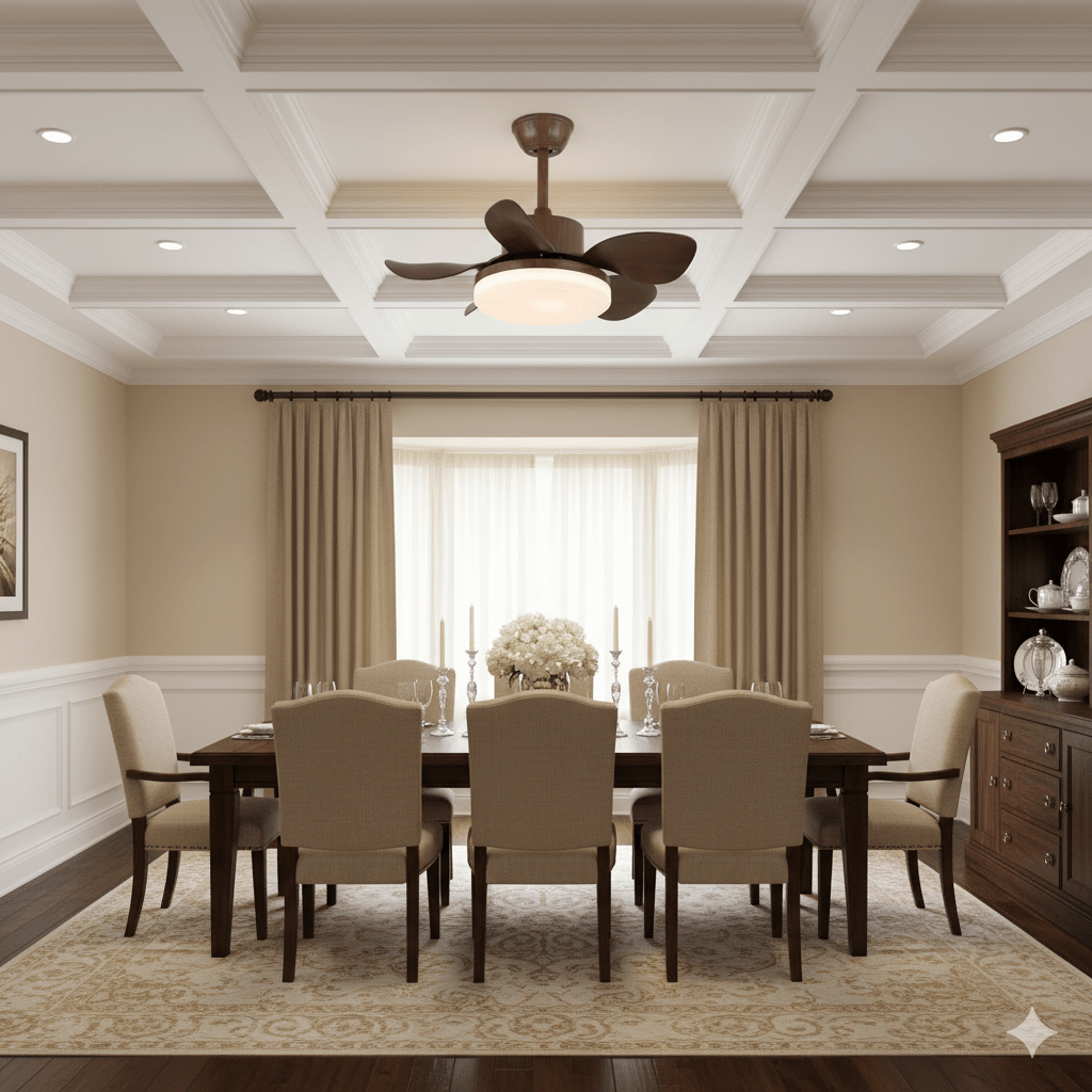 Terra Walnut Ceiling Fan Light - Vakkerlight