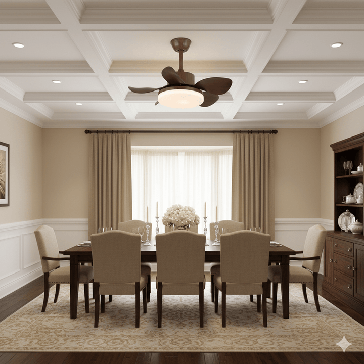 Terra Walnut Ceiling Fan Light - Vakkerlight