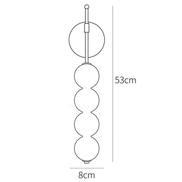 Abacus Wall Lamp — Dimension drawings 1