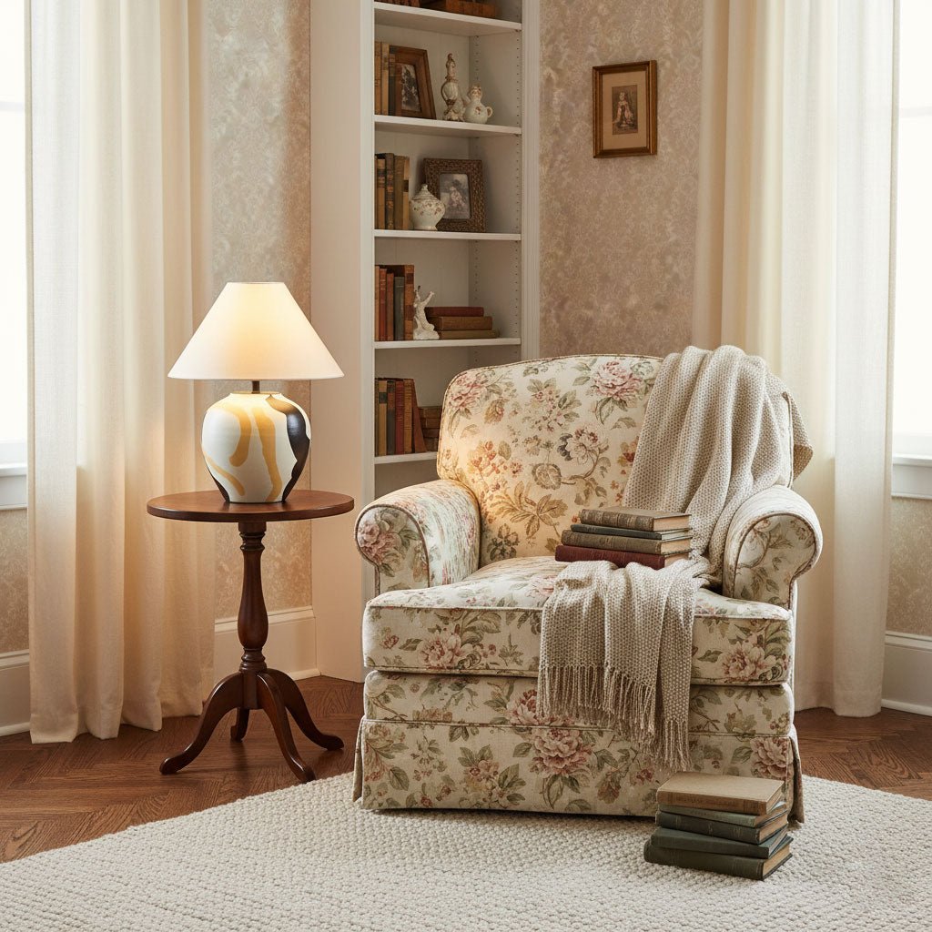 Abstract Pattern Ceramic Table Lamp - Vakkerlight