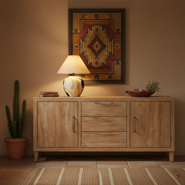 Abstract Pattern Ceramic Table Lamp - Vakkerlight