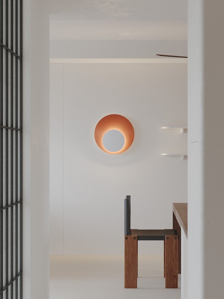 Abstract Circular Crescent Wall Sconce - Vakkerlight