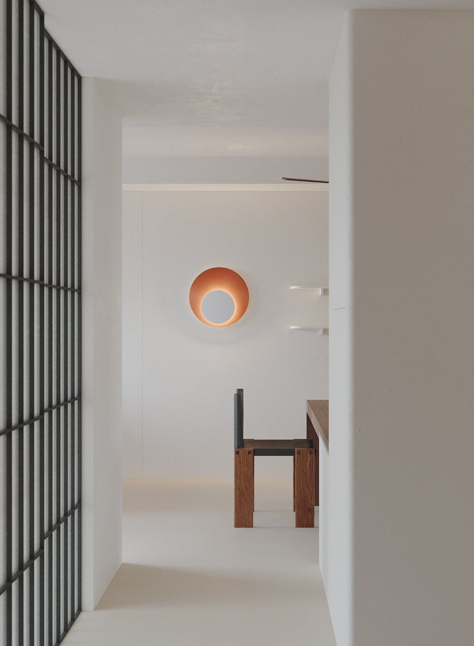 Abstract Circular Crescent Wall Sconce - Vakkerlight