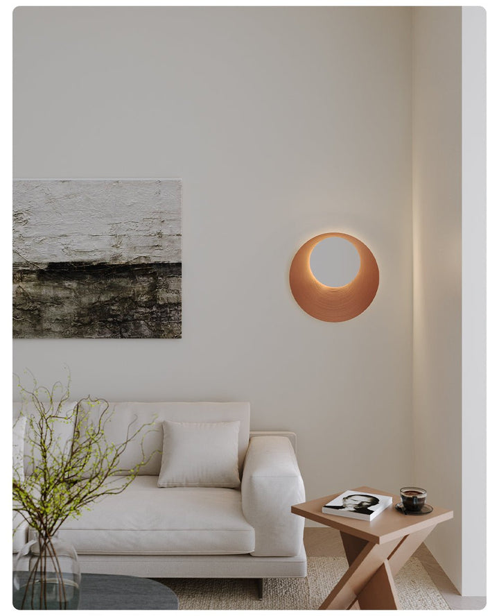 Abstract Circular Crescent Wall Sconce - Vakkerlight