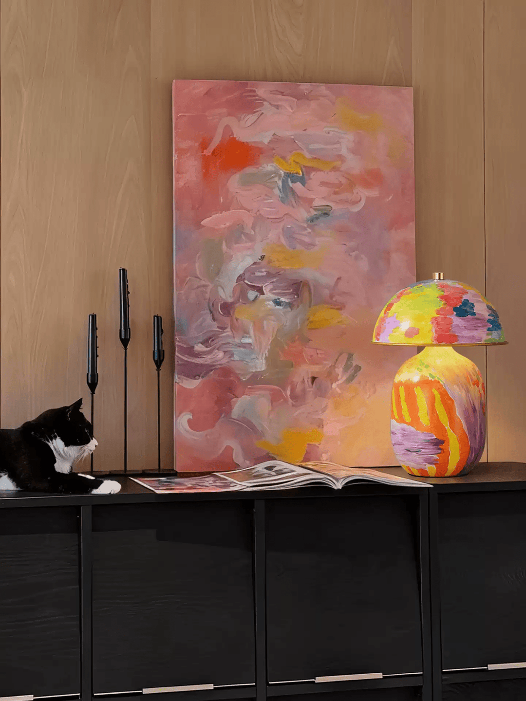 Abstract Mural Table Lamp - Vakkerlight