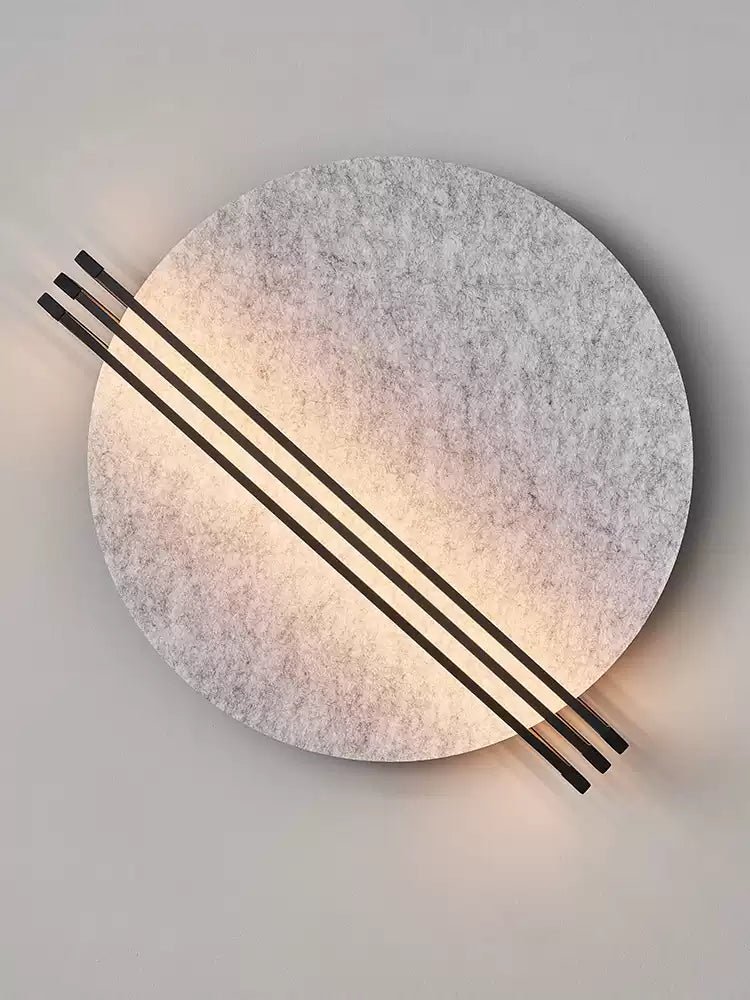 Abstract Sunrise Felt Wall Sconce - Vakkerlight