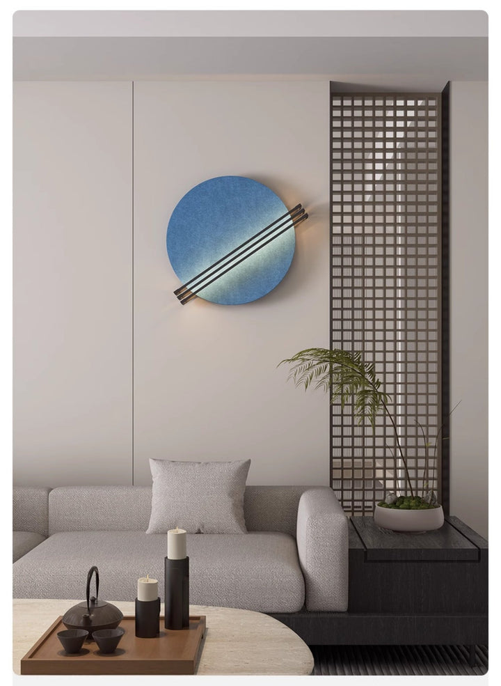 Abstract Sunrise Felt Wall Sconce - Vakkerlight