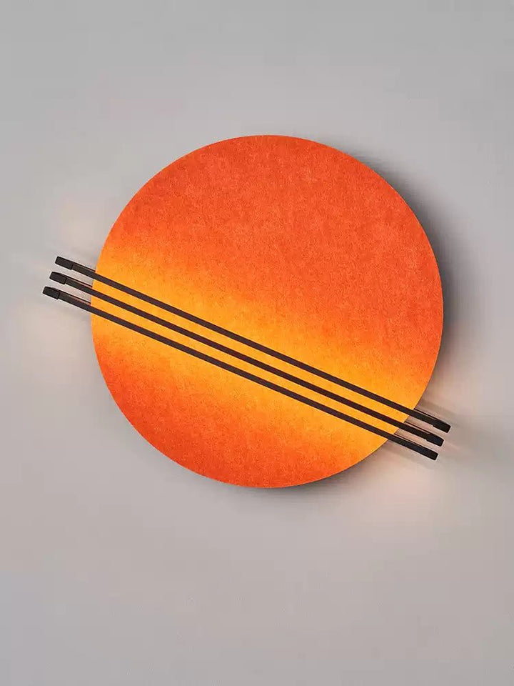 Abstract Sunrise Felt Wall Sconce - Vakkerlight