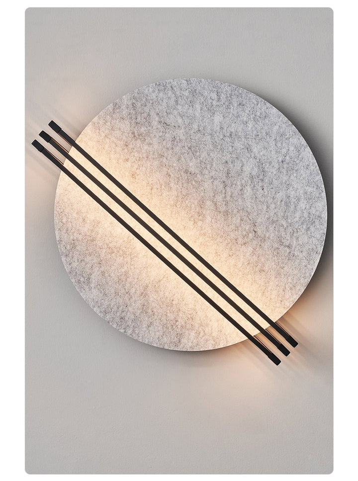 Abstract Sunrise Felt Wall Sconce - Vakkerlight