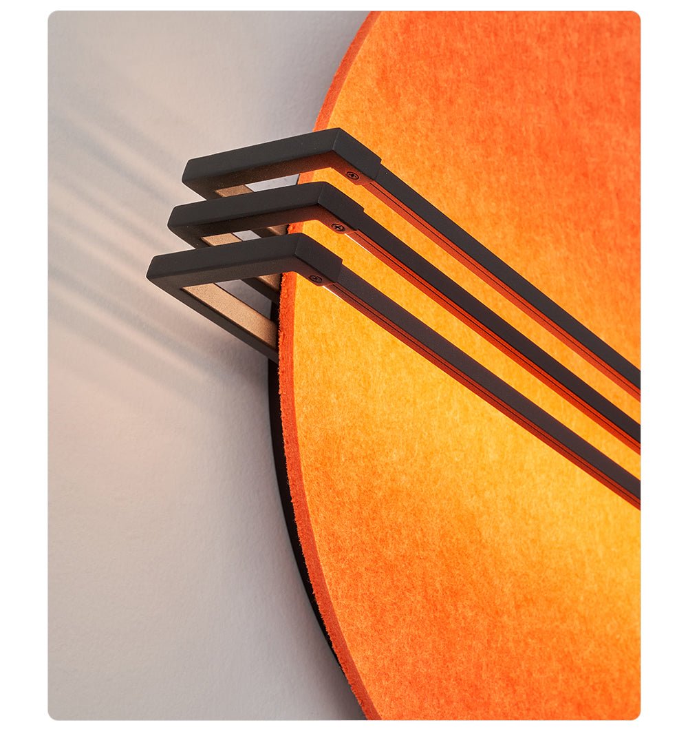 Abstract Sunrise Felt Wall Sconce - Vakkerlight