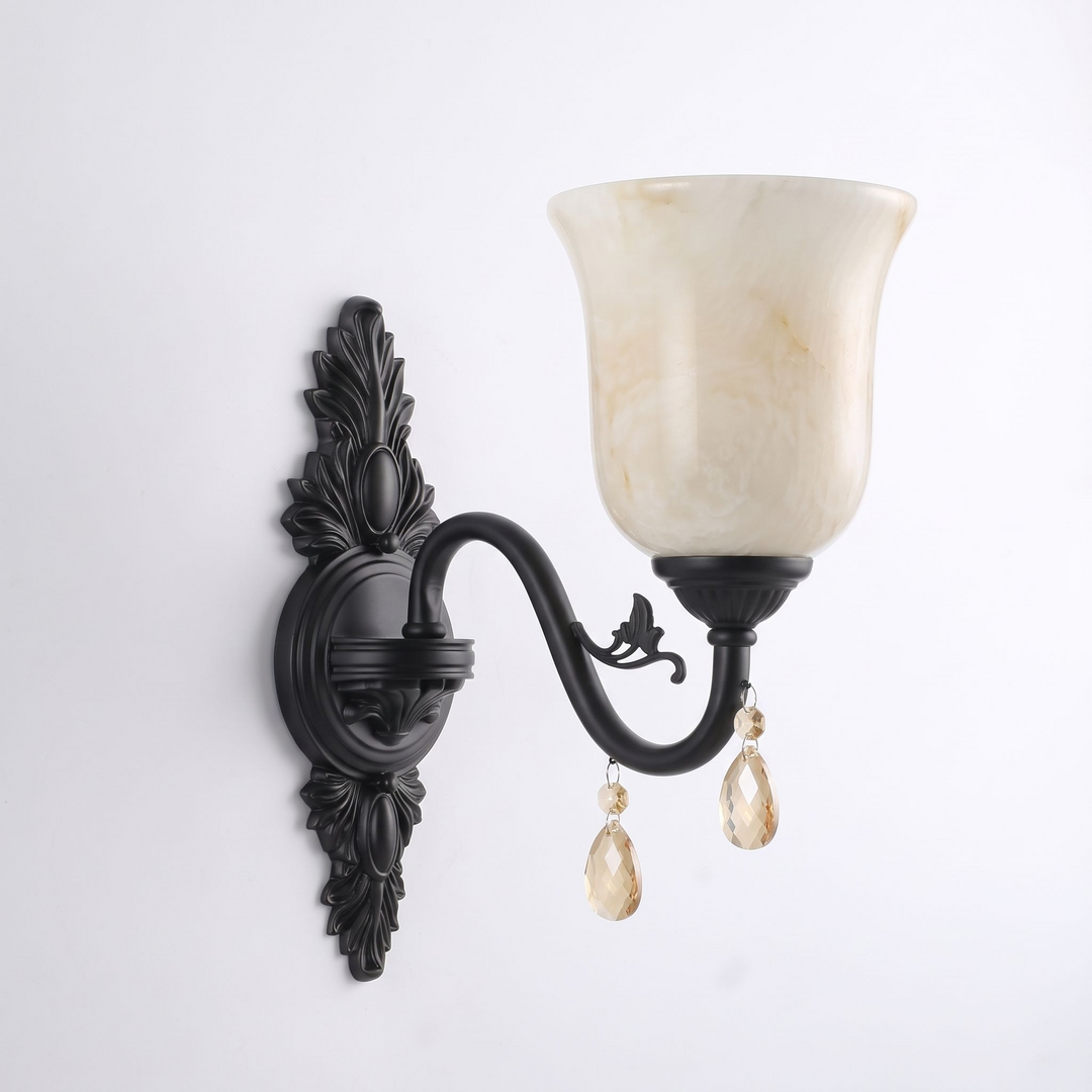 Acanthus Alabaster Wall Sconce