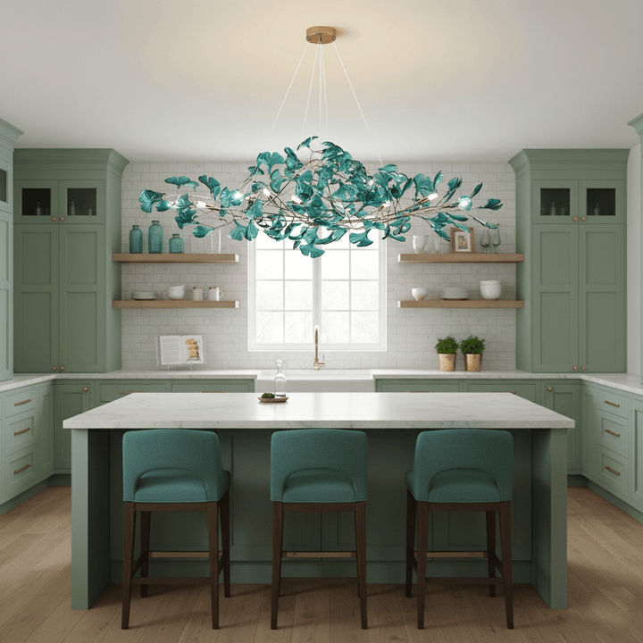 Acrylic Ginkgo Leaf Chandelier - Vakkerlight