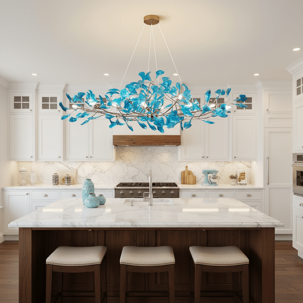 Acrylic Ginkgo Leaf Chandelier - Vakkerlight