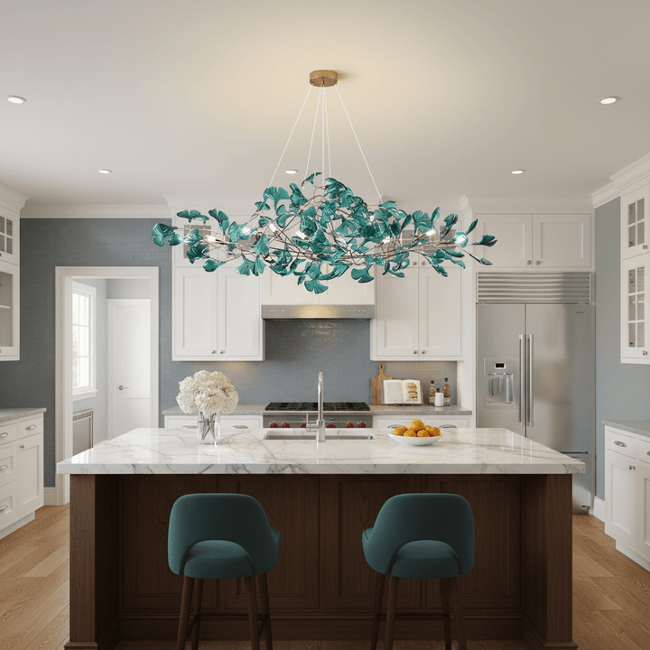 Acrylic Ginkgo Leaf Chandelier - Vakkerlight