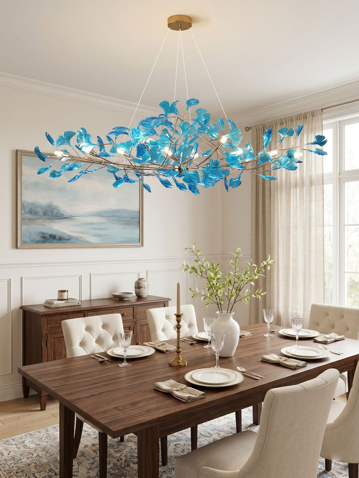 Acrylic Ginkgo Leaf Chandelier - Vakkerlight