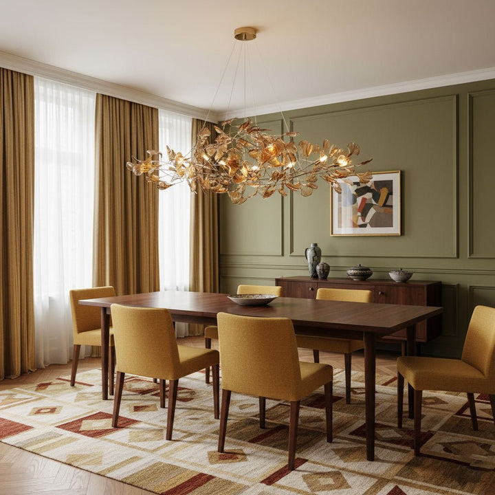 Acrylic Ginkgo Leaf Chandelier - Vakkerlight