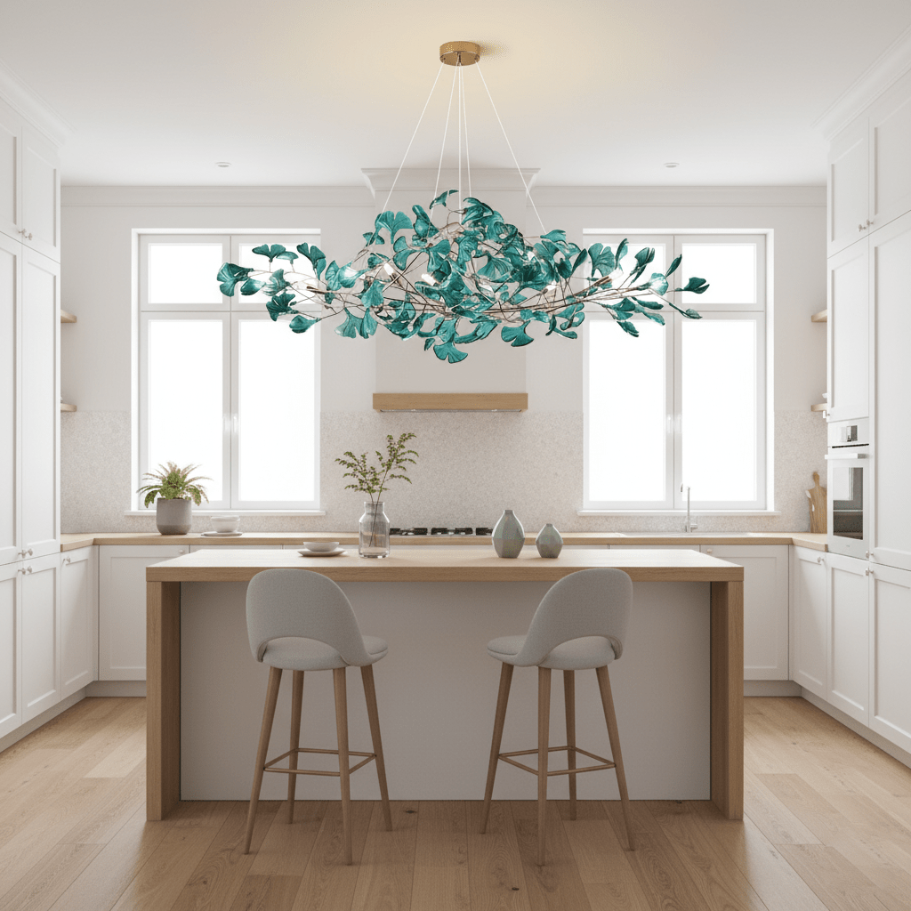Acrylic Ginkgo Leaf Chandelier - Vakkerlight