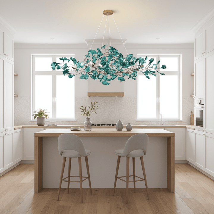 Acrylic Ginkgo Leaf Chandelier - Vakkerlight