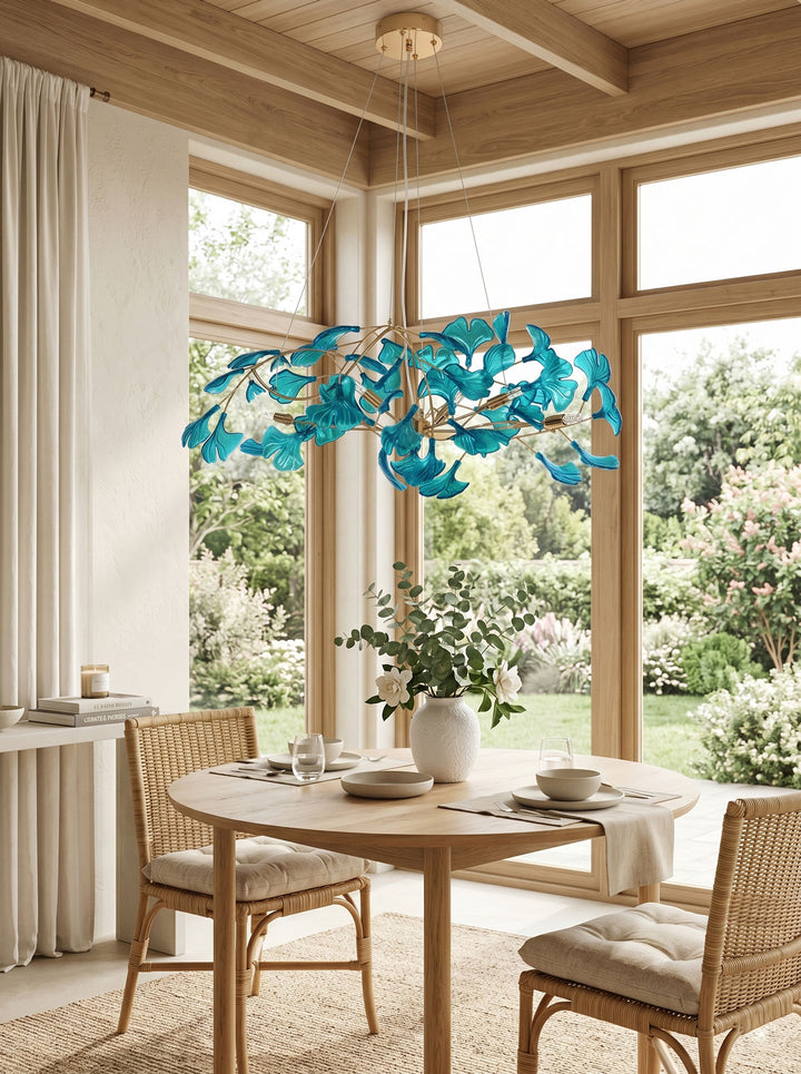 Acrylic Ginkgo Leaf Chandelier - Vakkerlight