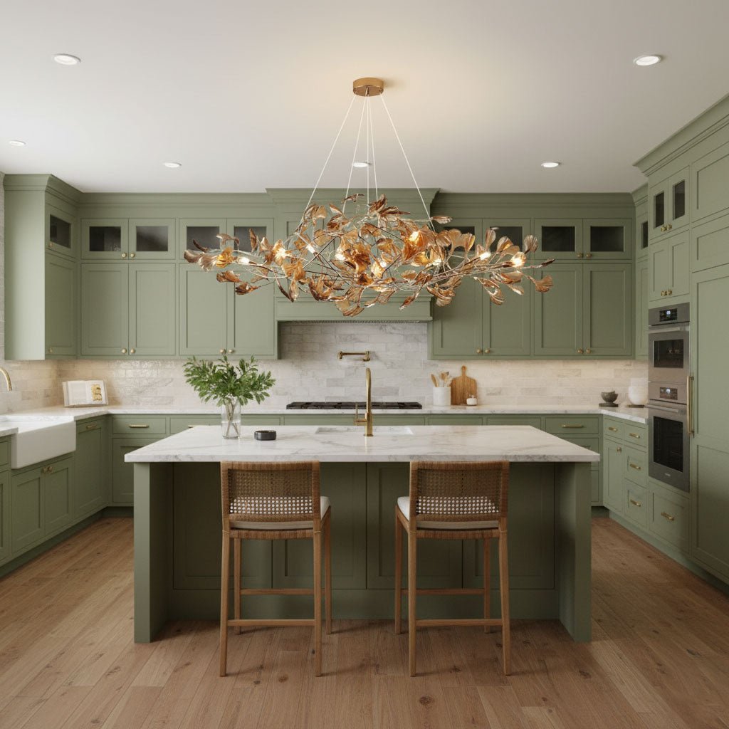 Acrylic Ginkgo Leaf Chandelier - Vakkerlight