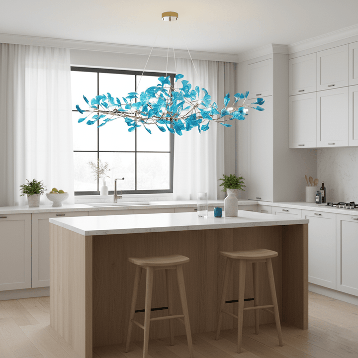 Acrylic Ginkgo Leaf Chandelier - Vakkerlight