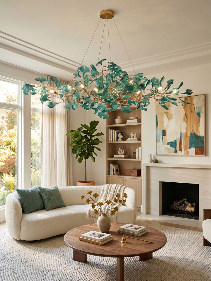 Acrylic Ginkgo Leaf Chandelier - Vakkerlight