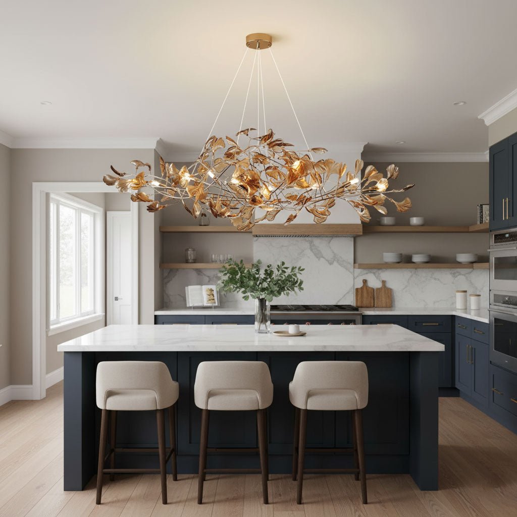 Acrylic Ginkgo Leaf Chandelier - Vakkerlight