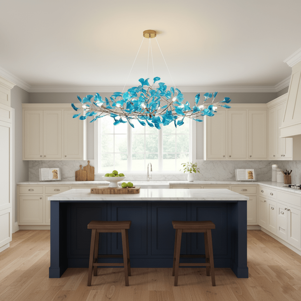 Acrylic Ginkgo Leaf Chandelier - Vakkerlight