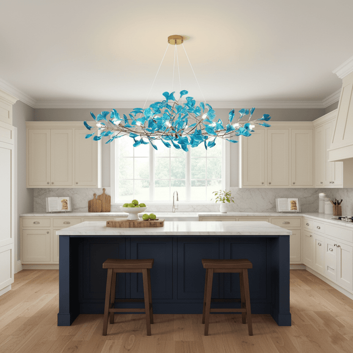 Acrylic Ginkgo Leaf Chandelier - Vakkerlight