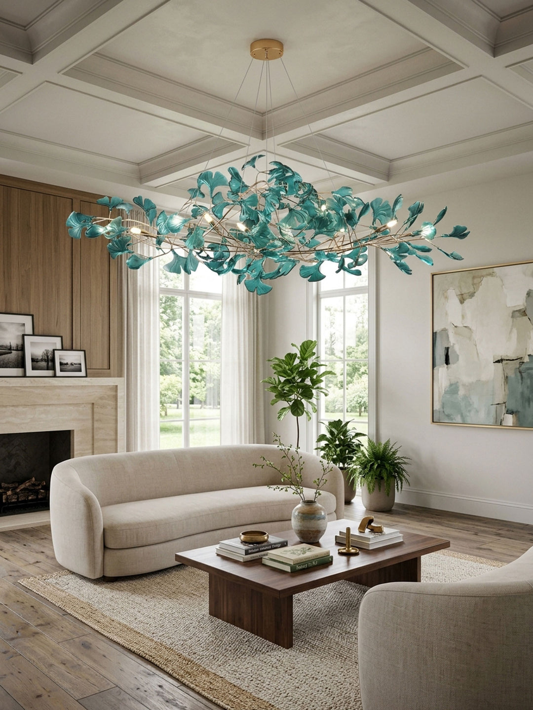 Acrylic Ginkgo Leaf Chandelier - Vakkerlight