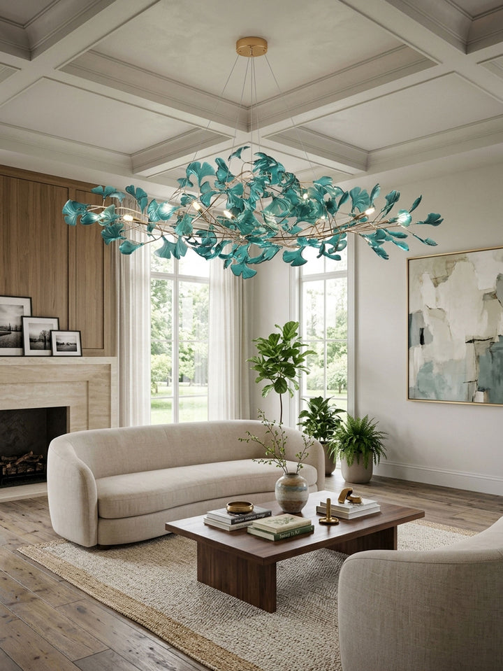 Acrylic Ginkgo Leaf Chandelier - Vakkerlight