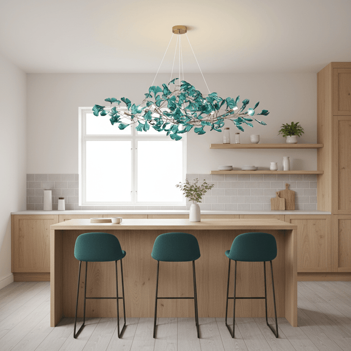 Acrylic Ginkgo Leaf Chandelier - Vakkerlight