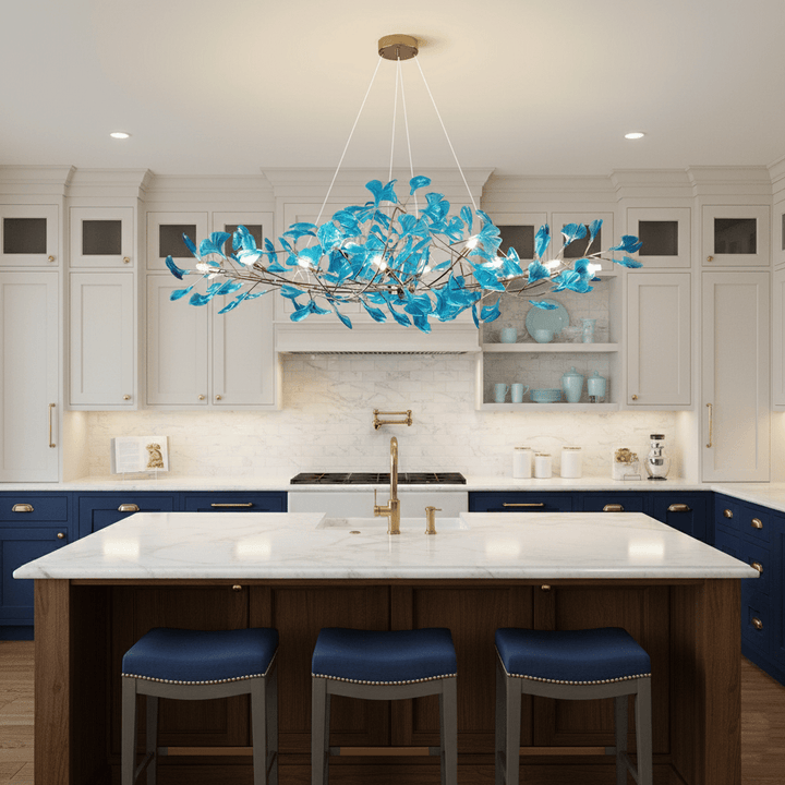 Acrylic Ginkgo Leaf Chandelier - Vakkerlight