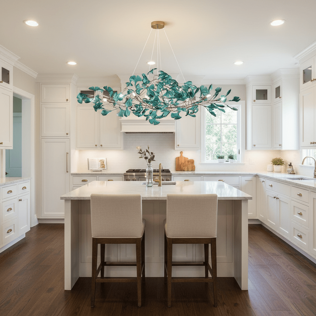 Acrylic Ginkgo Leaf Chandelier - Vakkerlight