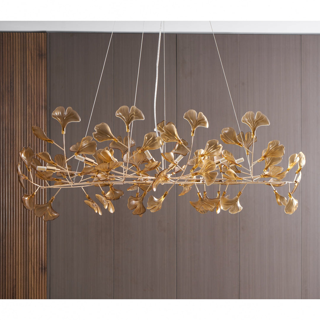 Acrylic Ginkgo Leaf Chandelier - Vakkerlight