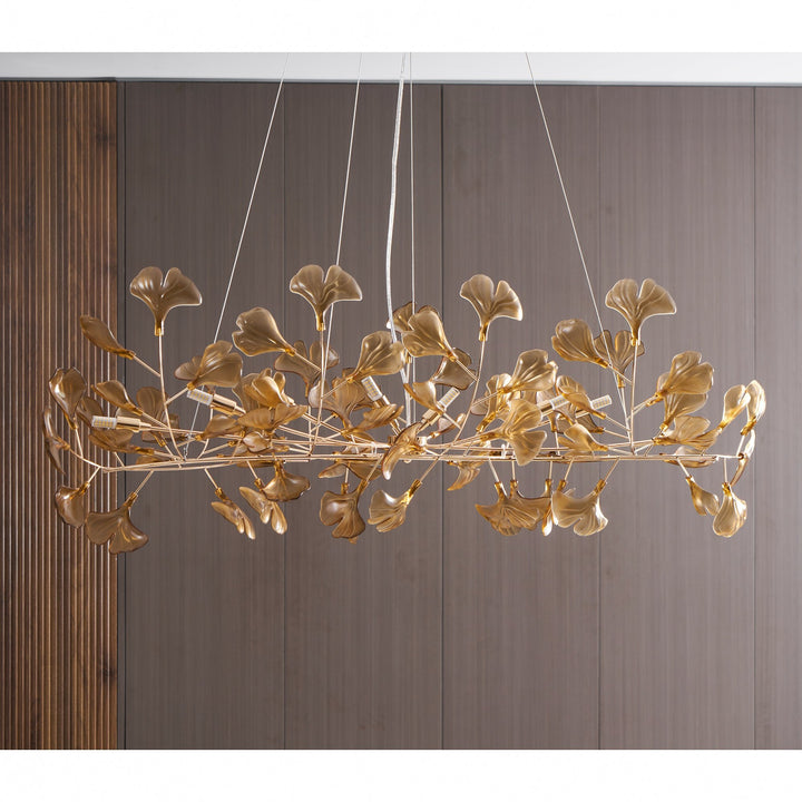 Acrylic Ginkgo Leaf Chandelier - Vakkerlight