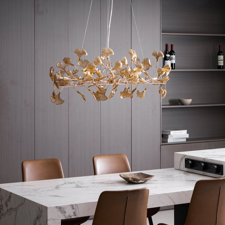 Acrylic Ginkgo Leaf Chandelier - Vakkerlight