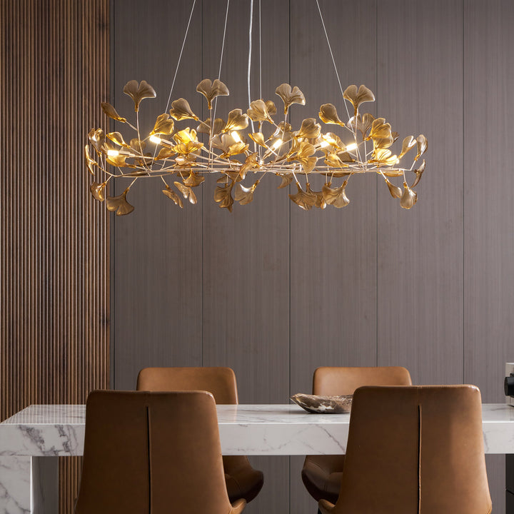 Acrylic Ginkgo Leaf Chandelier - Vakkerlight