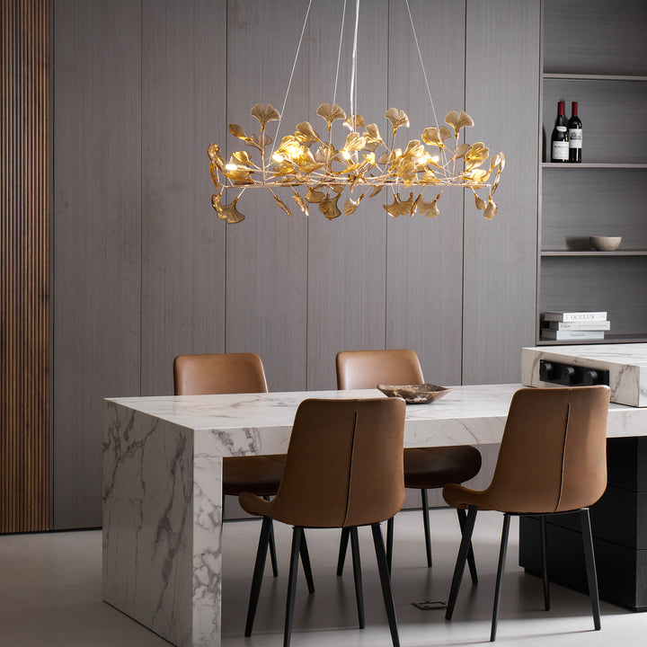 Acrylic Ginkgo Leaf Chandelier - Vakkerlight