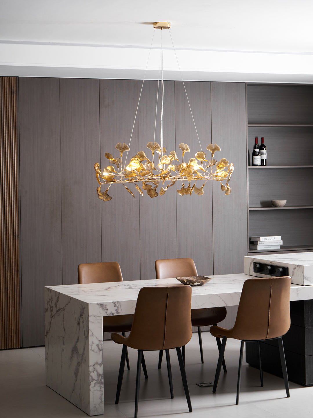 Acrylic Ginkgo Leaf Chandelier - Vakkerlight