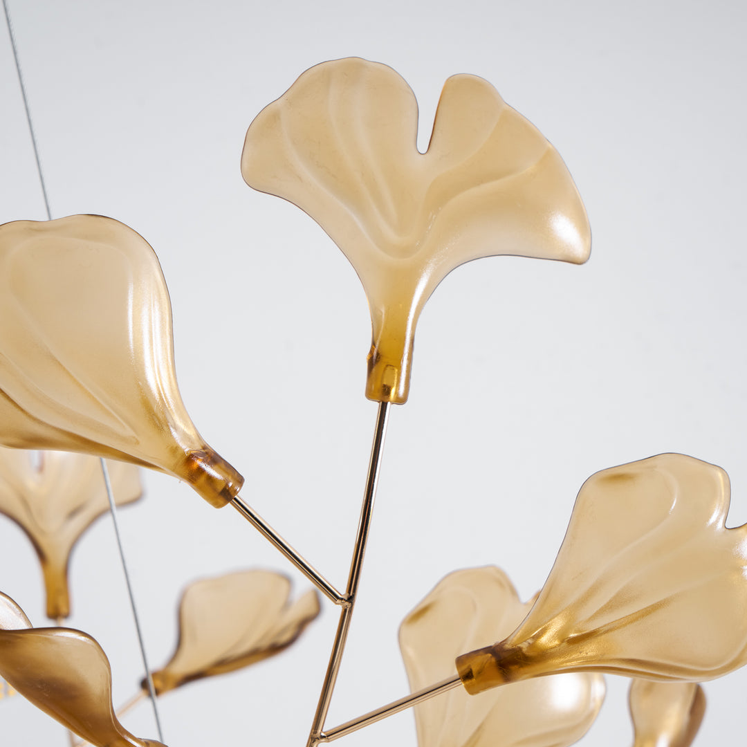 Acrylic Ginkgo Leaf Chandelier - Vakkerlight