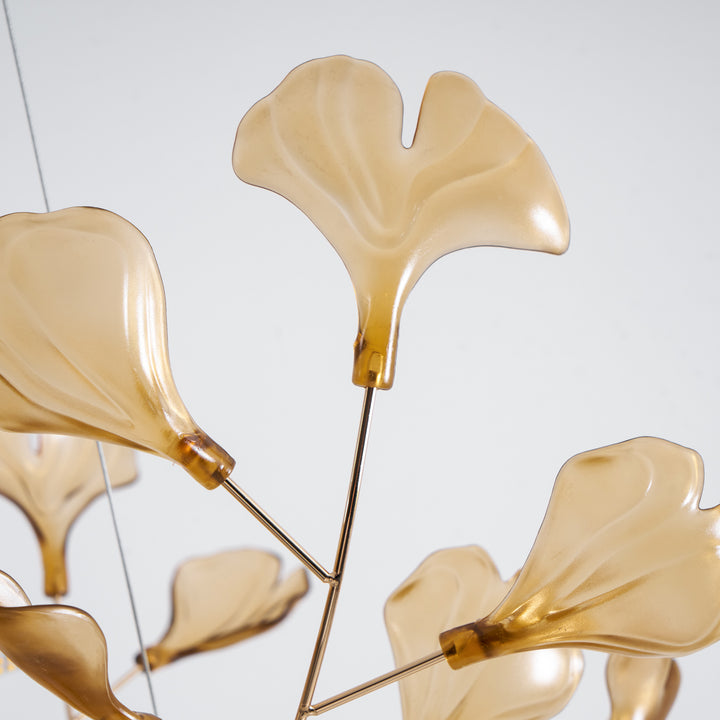 Acrylic Ginkgo Leaf Chandelier - Vakkerlight