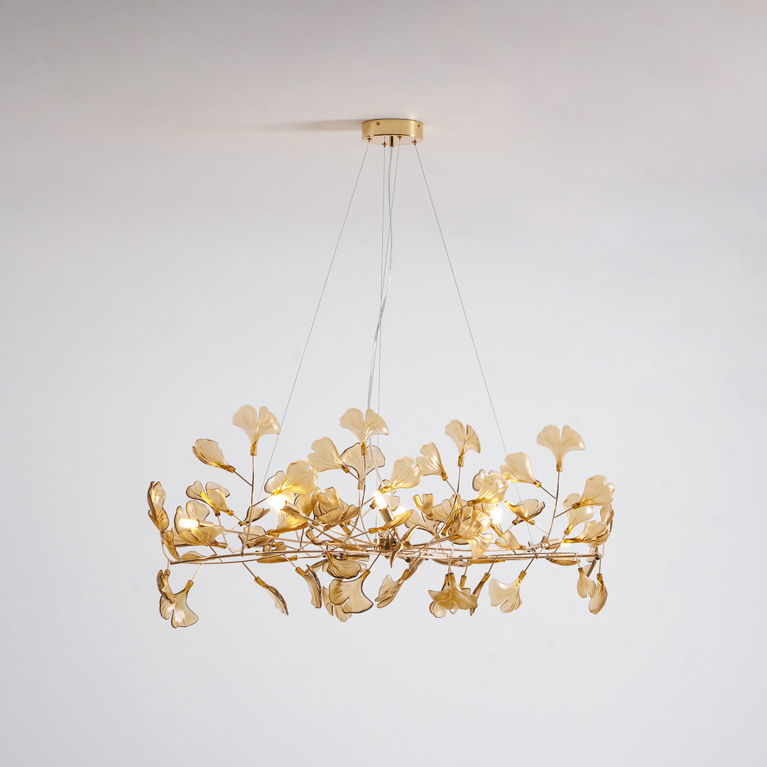 Acrylic Ginkgo Leaf Chandelier - Vakkerlight