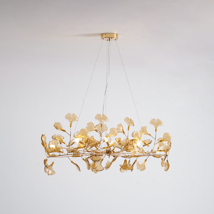 Acrylic Ginkgo Leaf Chandelier - Vakkerlight