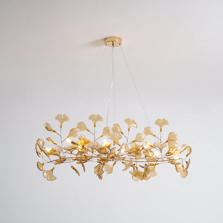 Acrylic Ginkgo Leaf Chandelier - Vakkerlight