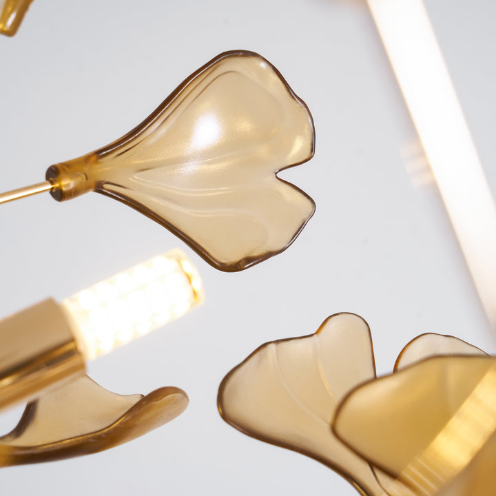 Acrylic Ginkgo Leaf Chandelier - Vakkerlight