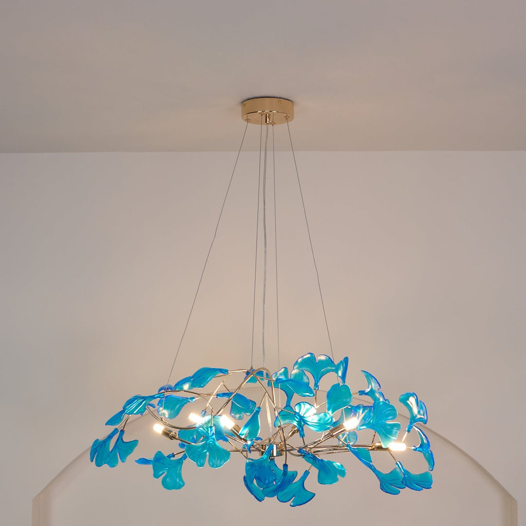 Acrylic Ginkgo Leaf Chandelier - Vakkerlight