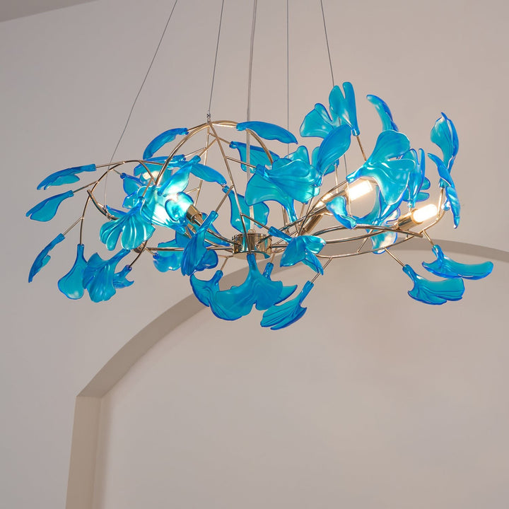 Acrylic Ginkgo Leaf Chandelier - Vakkerlight